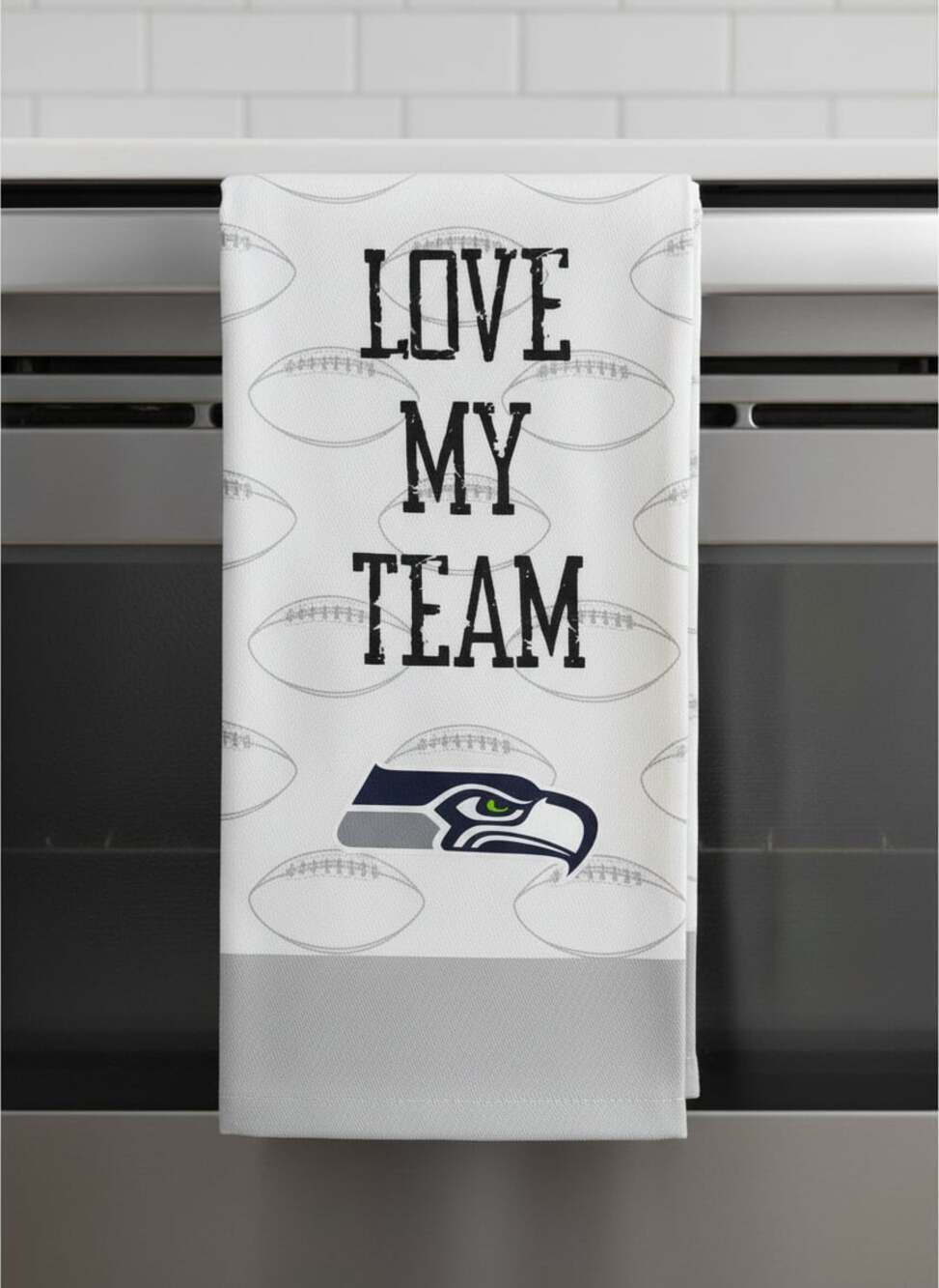 NFL Seattle Seahawks Love My Team 2-Pack Kitchen Towel Set 18" x 28"